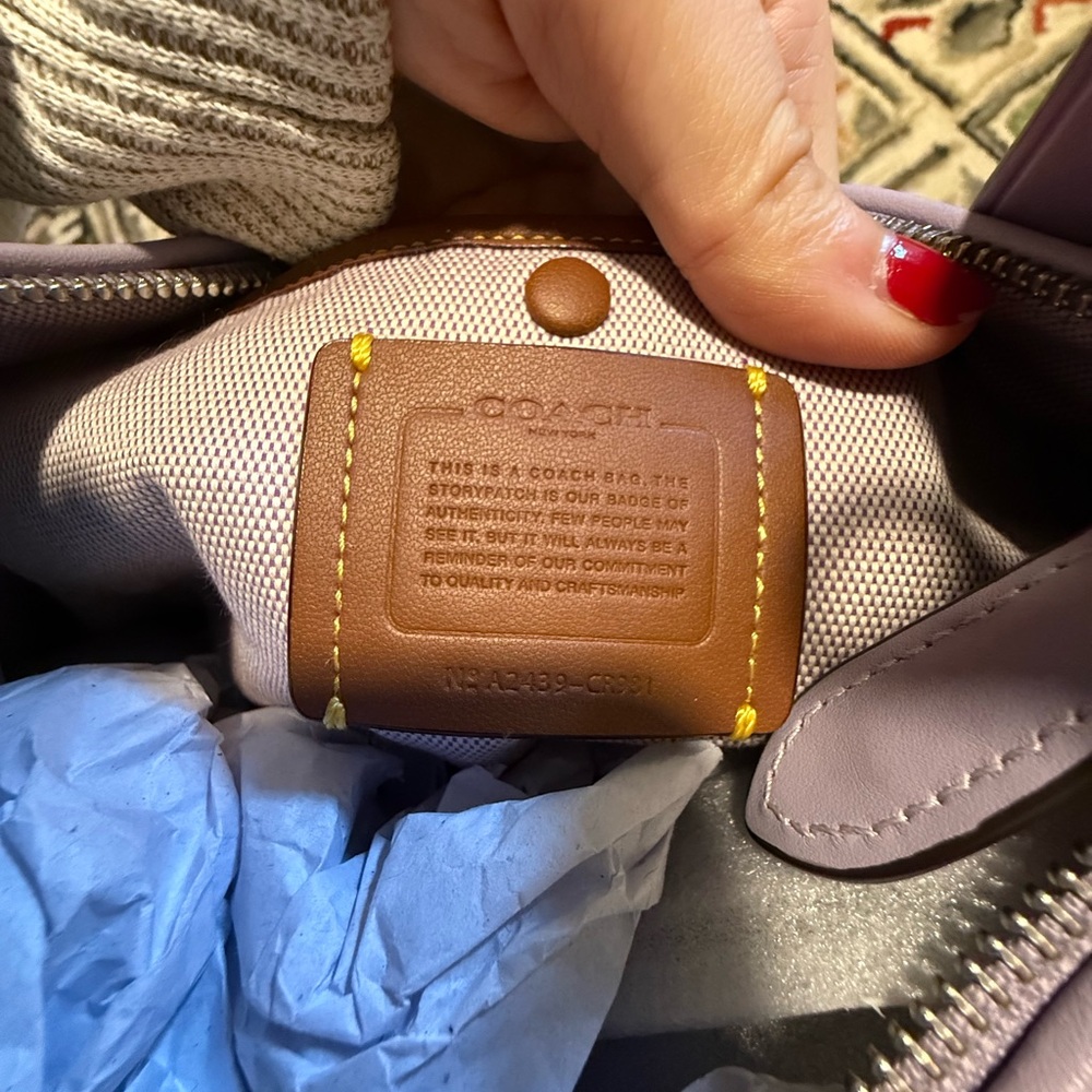 Coach Lilac Juliet Shoulder Bag - Picture 11 of 13